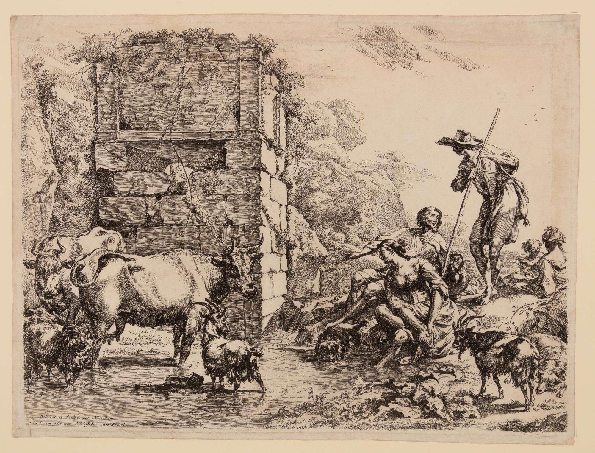 Five Continental Engravings on Paper