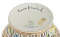 A Pair of Royal Copenhagen Flora Danica Reticulated Fruit Baskets