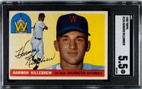 A 1955 Topps Harmon Killebrew Rookie Baseball Card No. 124 (SGC 5.5 EX+)