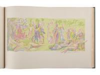 [BINDING]. VALÉRY, Paul (1871-1945) and Jacques VILLON (1875-1963). Les Bucoliques de Virgile. Lithographies originales en couleurs de Jacques Villon . Paris: Scripta & Picta, 1953.