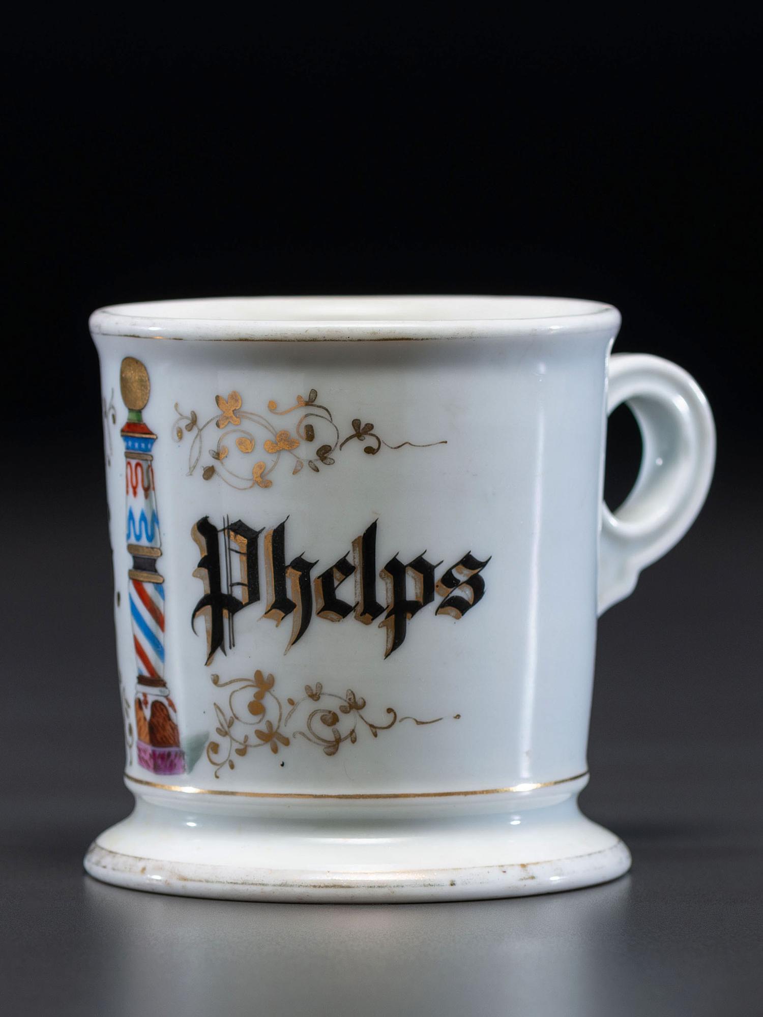 A Barber's Porcelain Occupational Shaving Mug