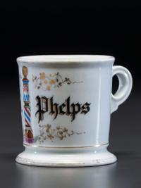 A Barber's Porcelain Occupational Shaving Mug