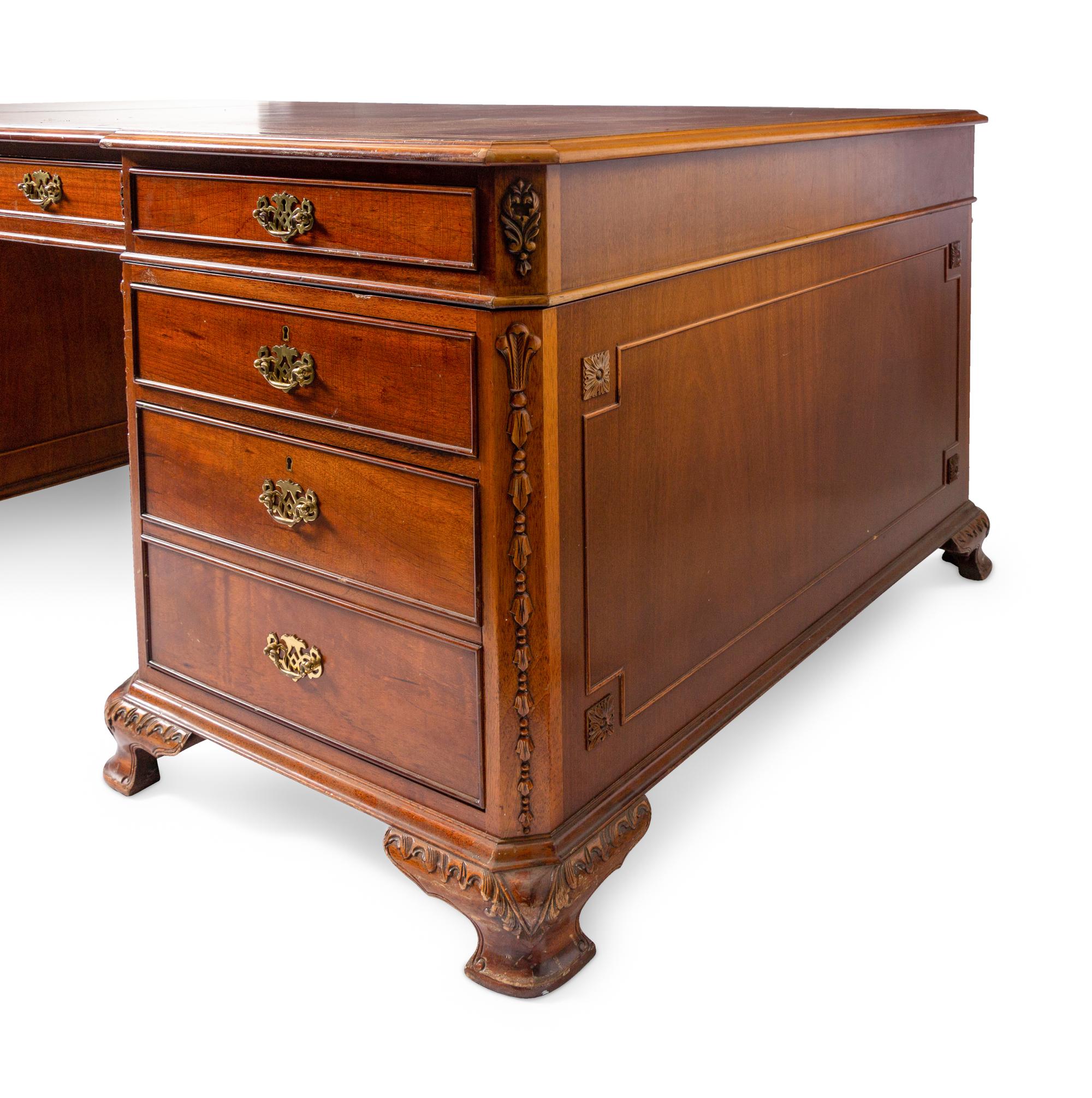 A Georgian Style Partner's Desk