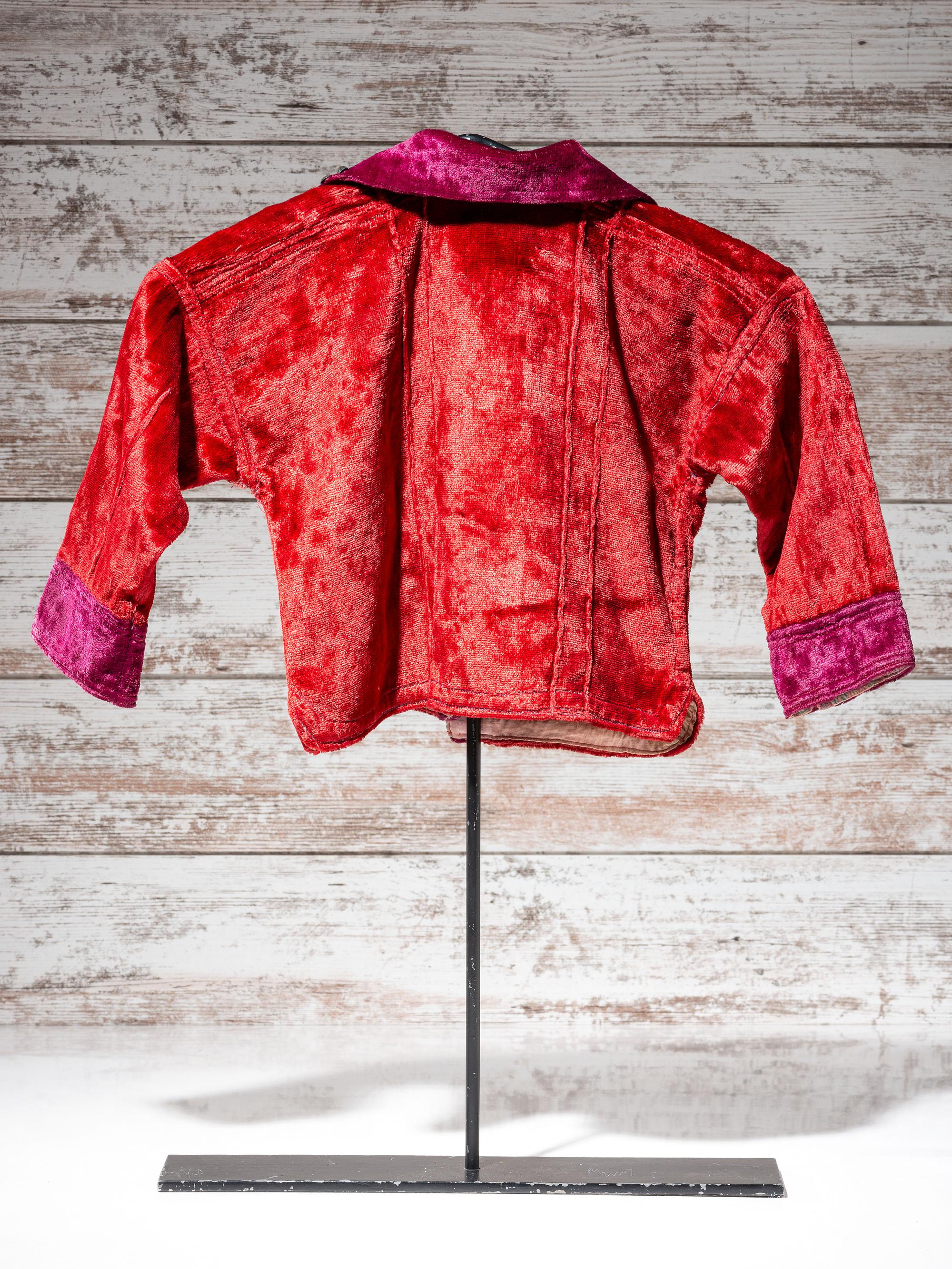 Navajo Child's Velveteen Blouse, with Silver Buttons