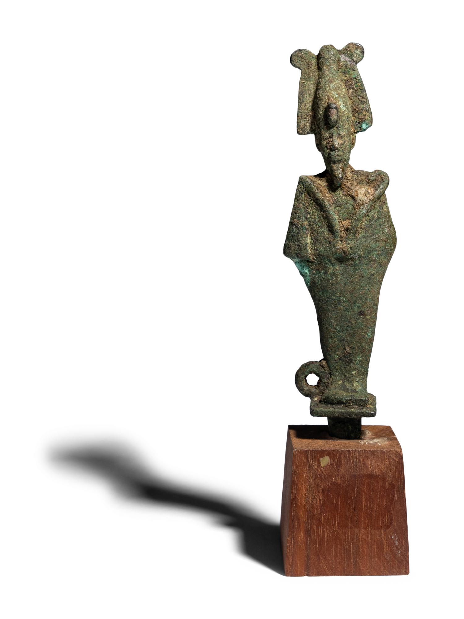 An Egyptian Bronze Osiris