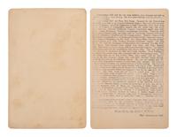 [EARLY PHOTOGRAPHY]. 3 photographs of US landmarks, incl. Liberty Bell & Statue of Liberty.