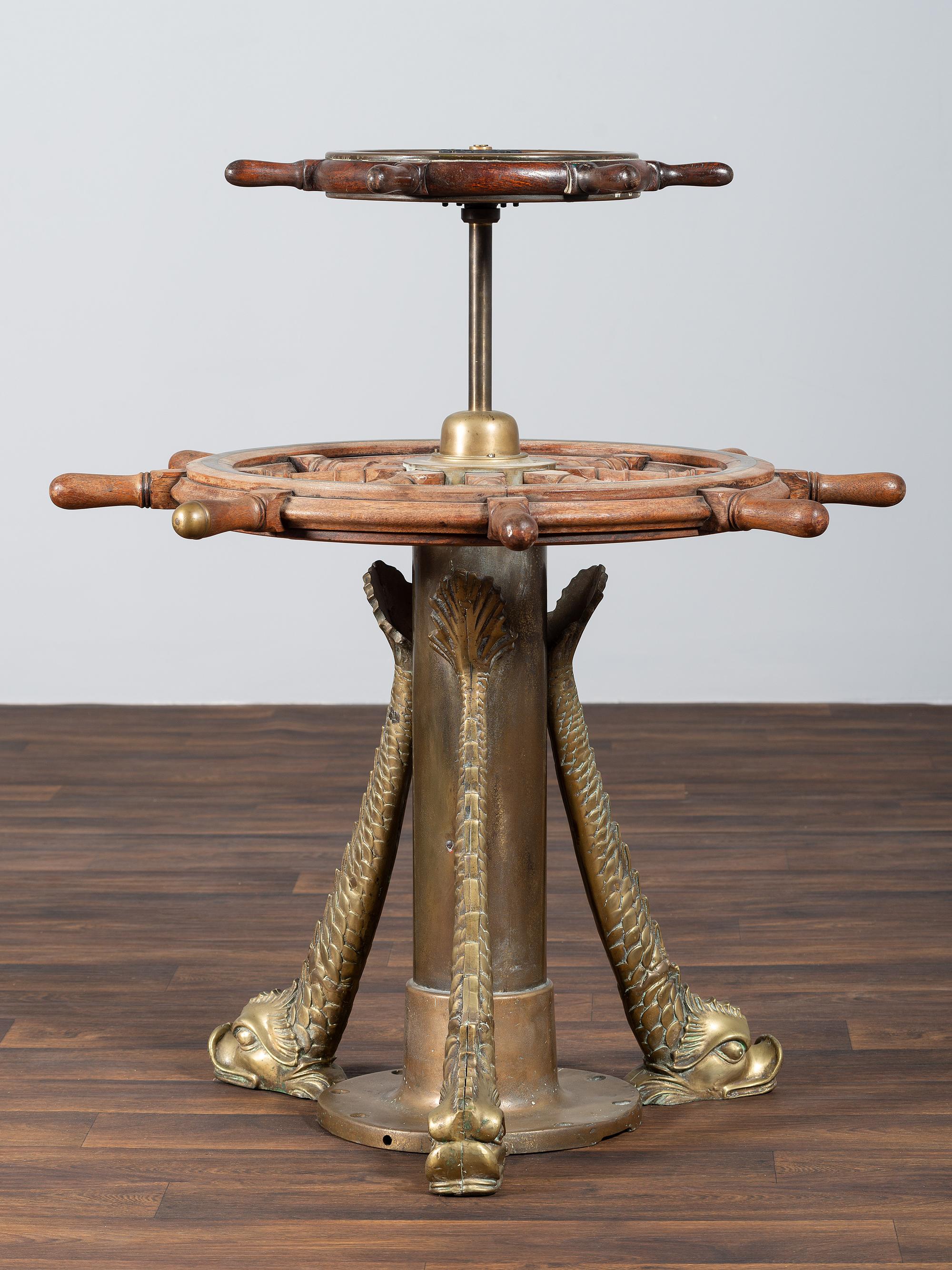 A Two-Tier Dumbwaiter Made of Ship’s Wheels