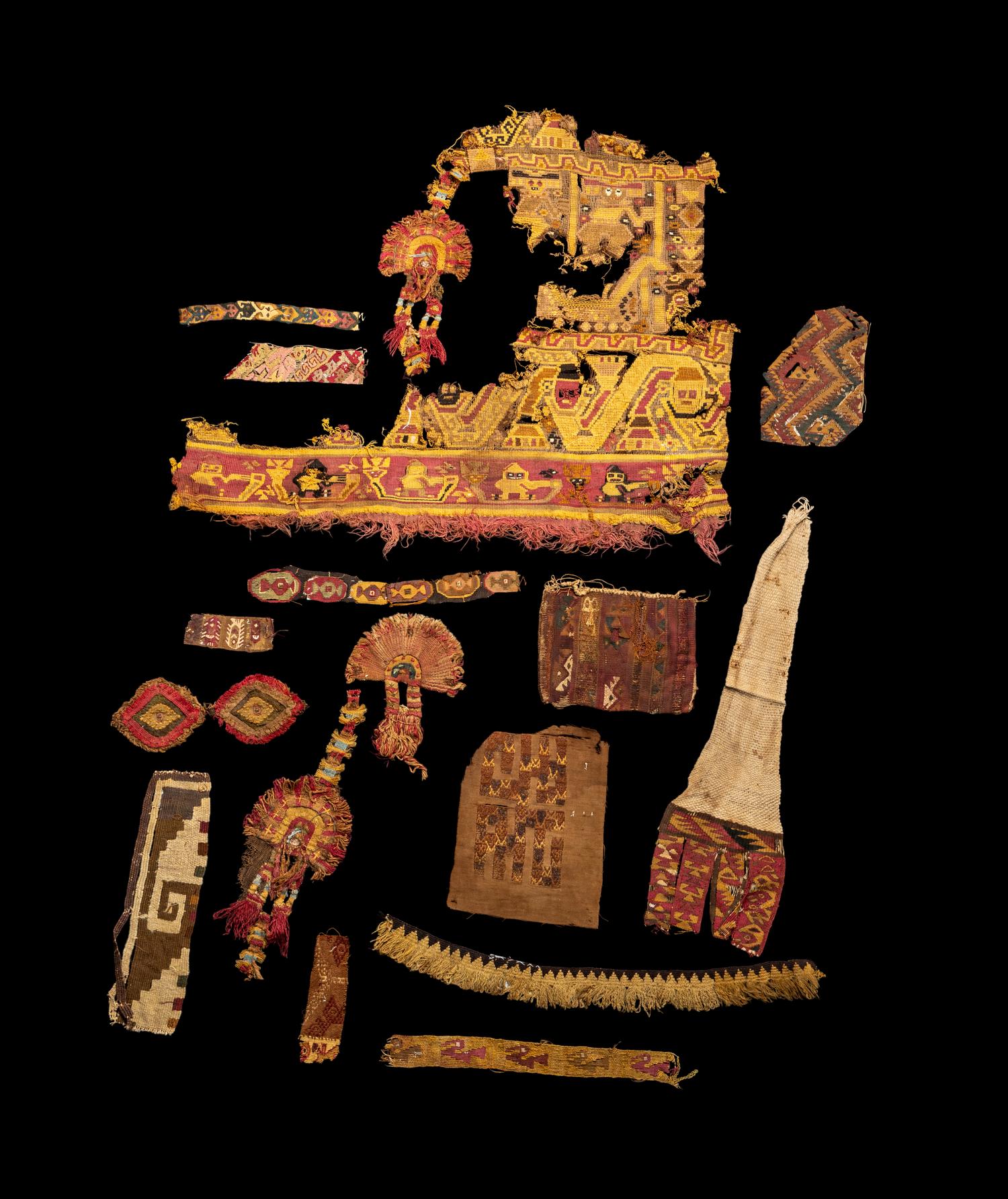 A Group of Peruvian Textile Fragments