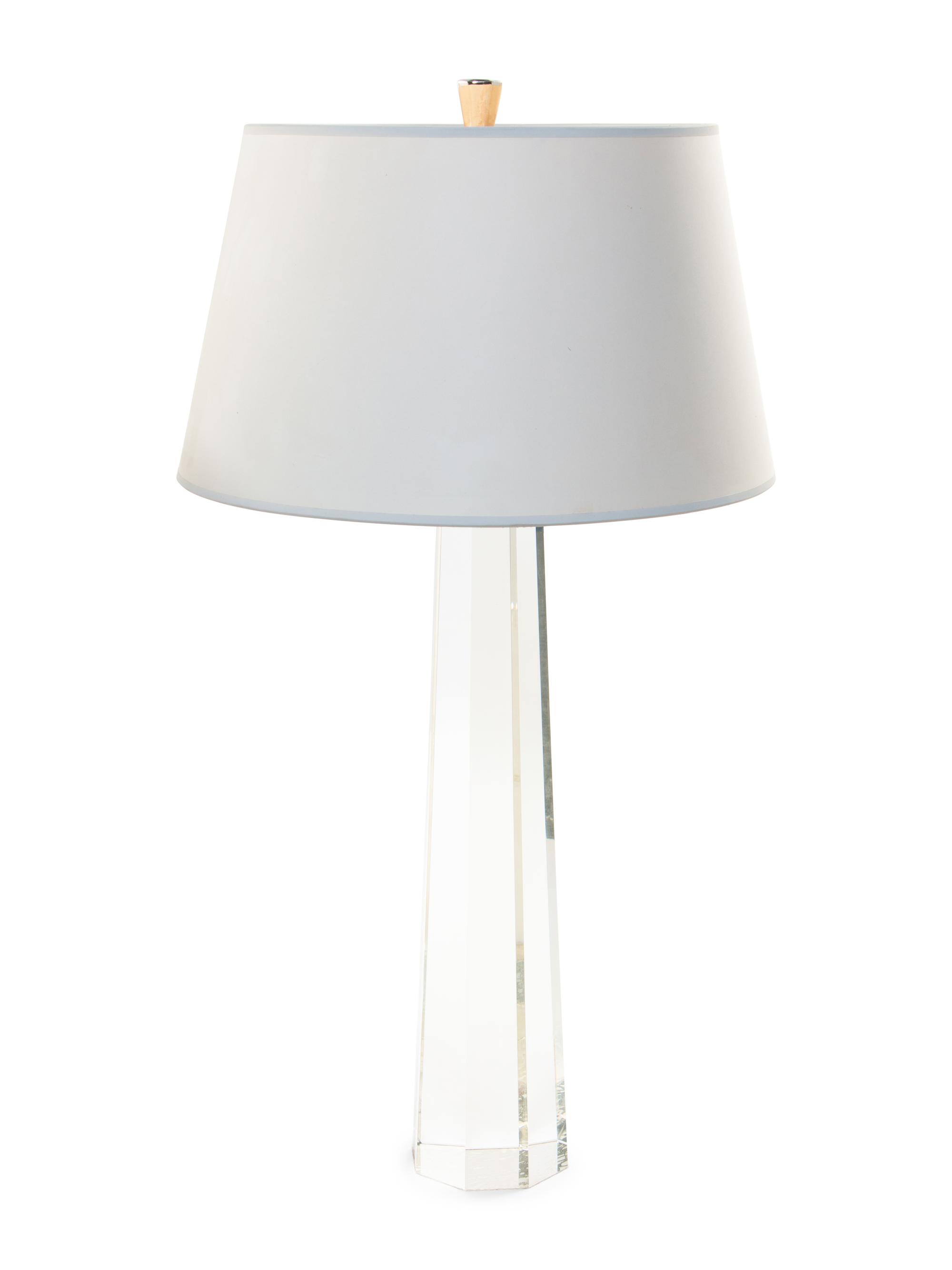 Three Lucite Lamps