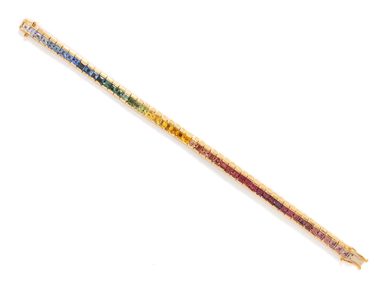 MULTICOLOR SAPPHIRE BRACELET