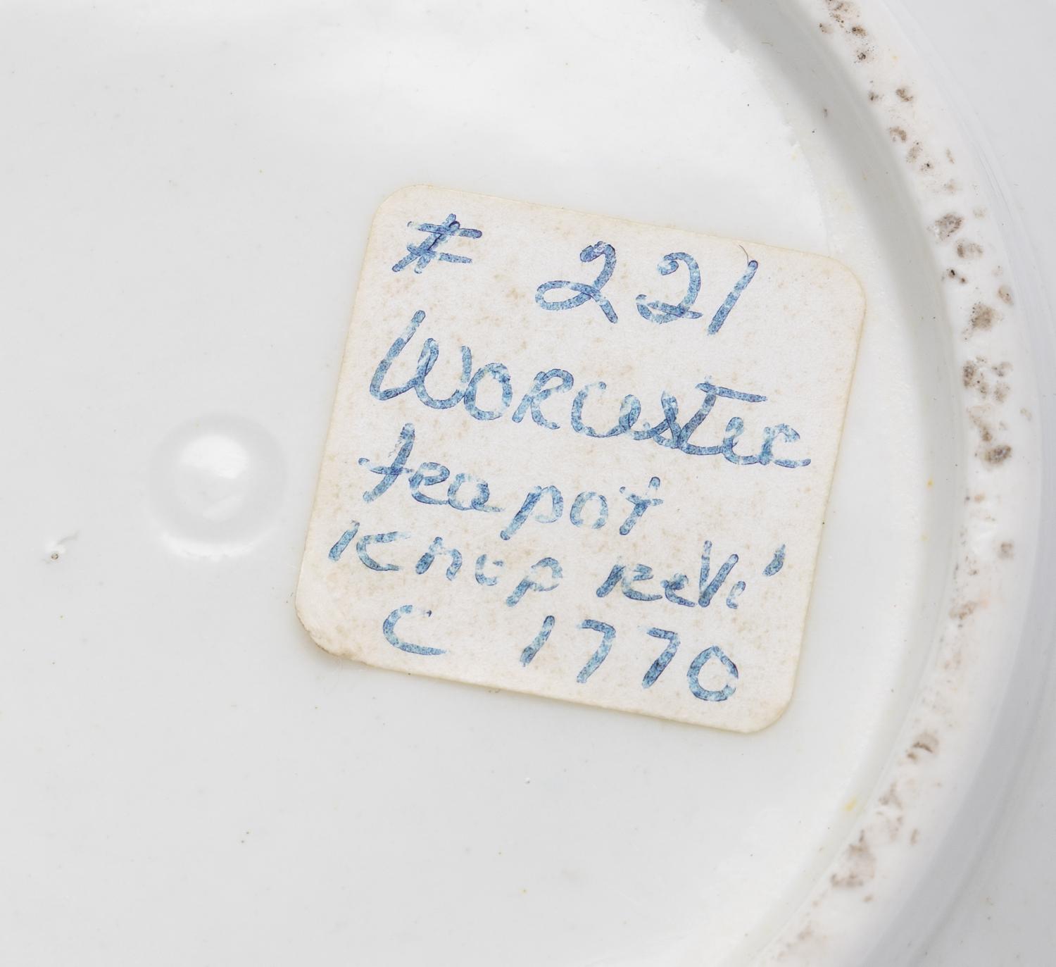 A Worcester Porcelain Teapot