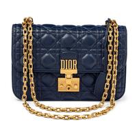 CHRISTIAN DIOR, NAVY DIORADDICT FLAP BAG