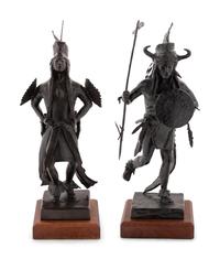 Two Works: Prairie Chicken Dance , edition 2/15, 1986 and Speak and Shield Dane , edition 2/15, 1978