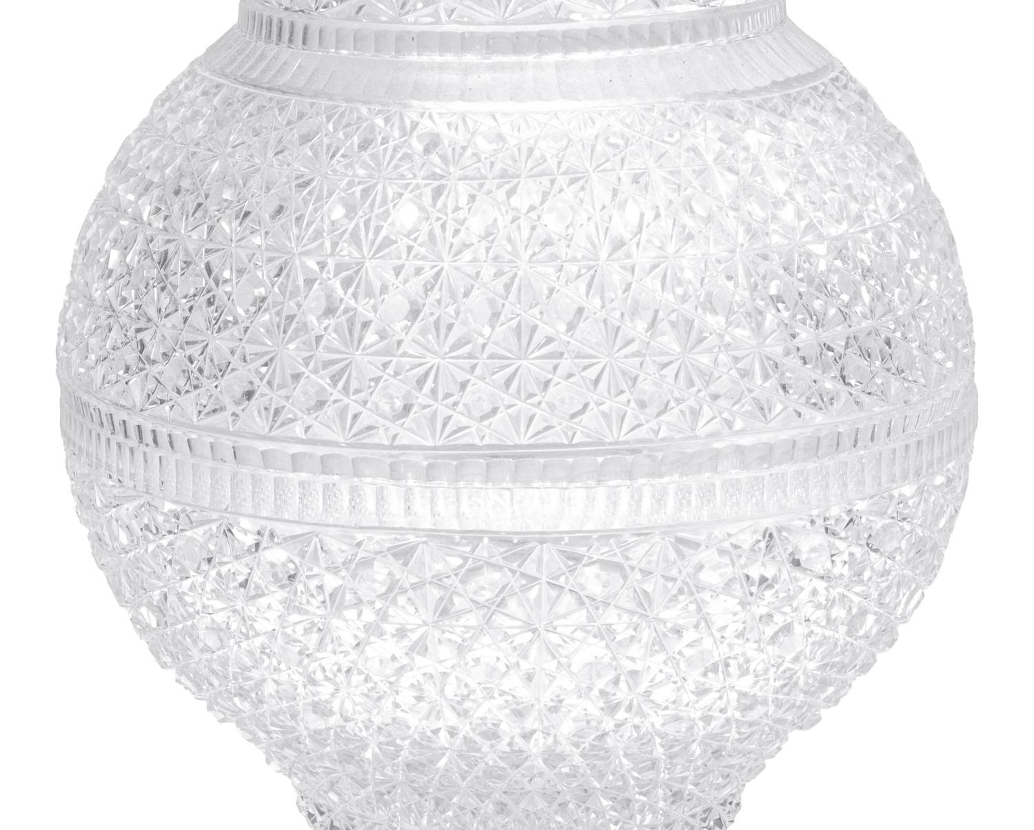 APPROVED FOR DONATION - A Monumental Austrian Cut Glass Vase