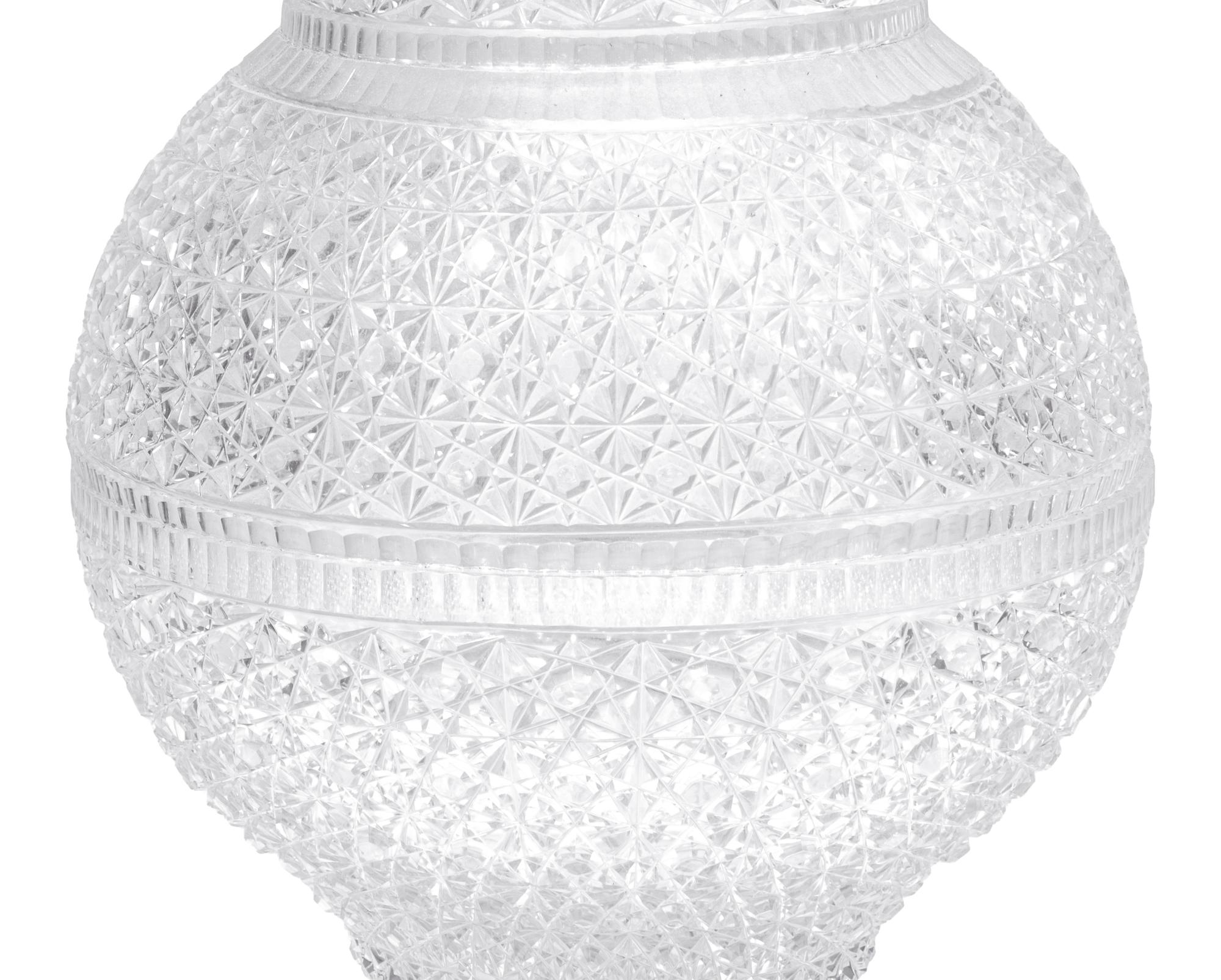 APPROVED FOR DONATION - A Monumental Austrian Cut Glass Vase
