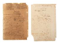 [ENSLAVEMENT & ABOLITION]. A group of 12 documents regarding the sale of enslaved persons in Cuba. 1844-1873.
