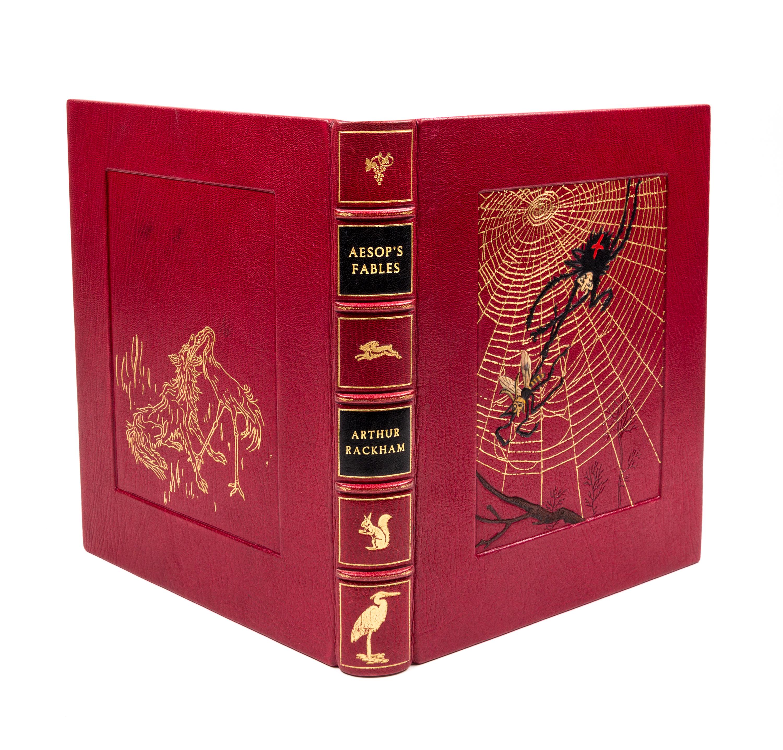 (WEITZ-COLEMAN; RACKHAM, ARTHUR) AESOP. Aesop's Fables. London, 1912. Finely bound by Herbie Weitz. Limited edition, signed.