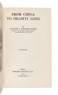 KINGDON-WARD, Frank. (1885-1958). From China to Hkamti Long. London: Edward Arnold, 1924.