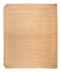 [NEW YORK]. Titles of the Laws passed by the Legislature of New-York, at their twenty third Session, began and held at the City of Albany, the twenty-eighth day of January, 1800. [Albany, NY]: N.p., [1800].