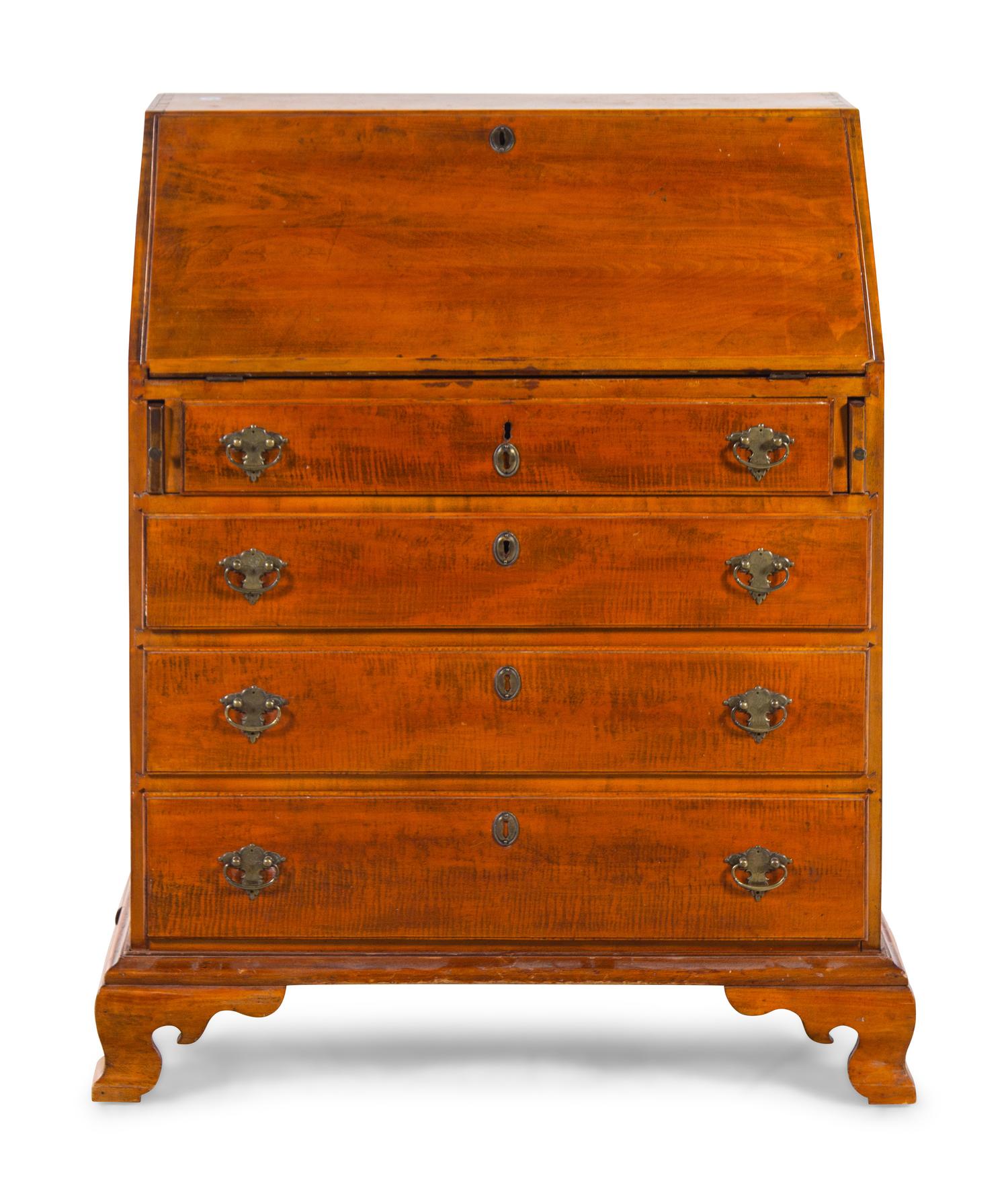 An American Maple Slant Front Desk