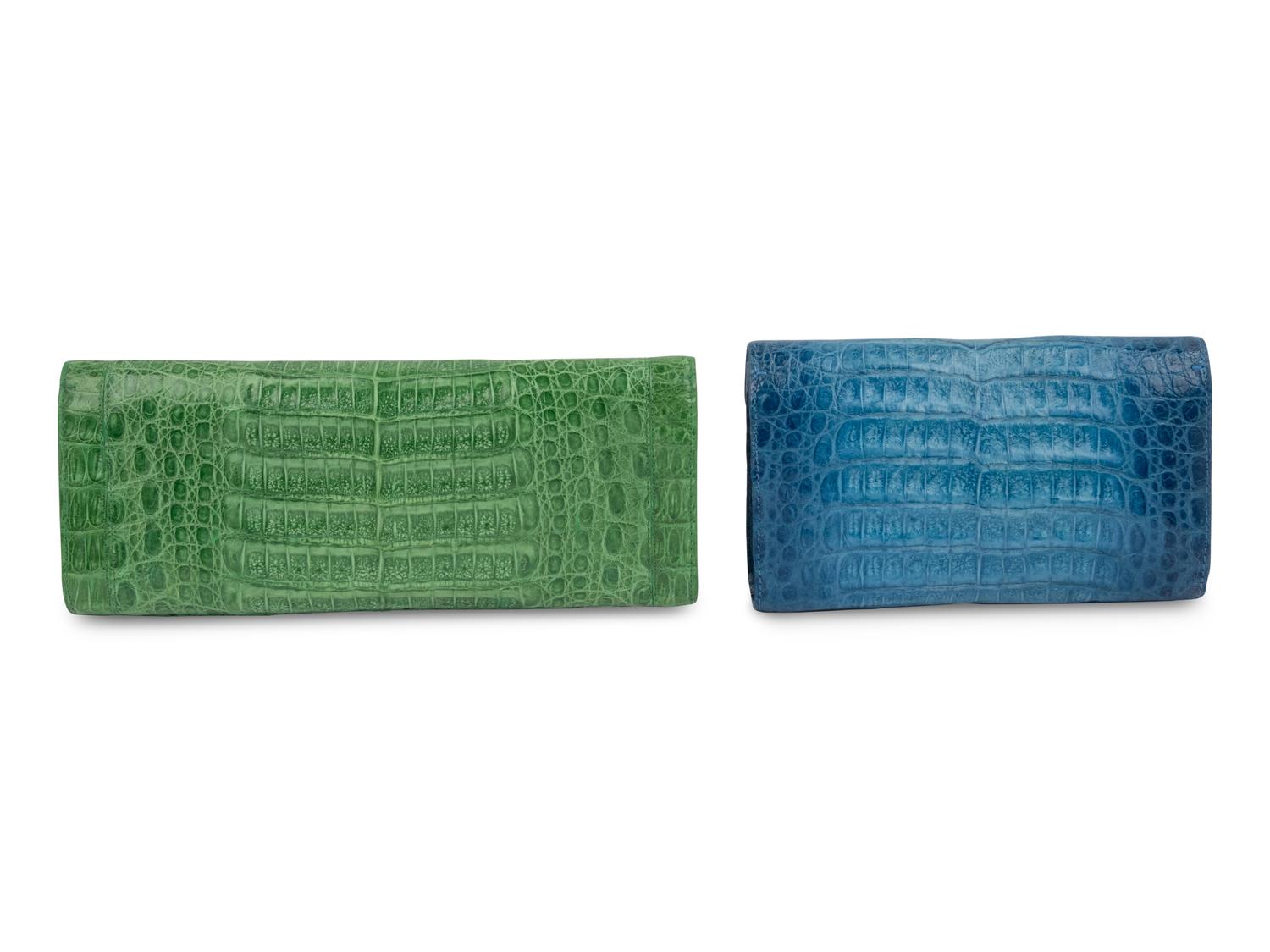 Two Nancy Gonzalez Crocodile Clutches