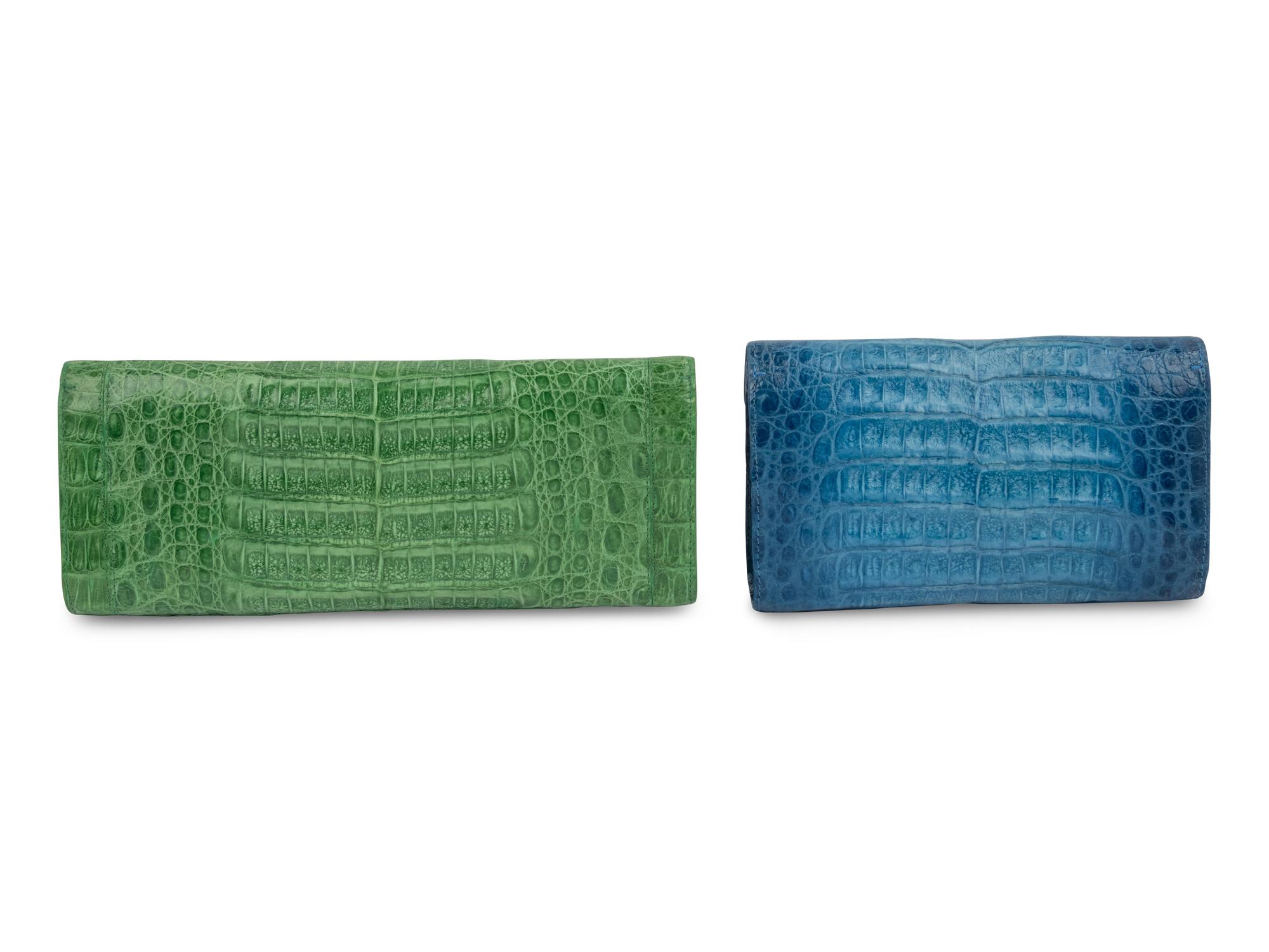 Two Nancy Gonzalez Crocodile Clutches