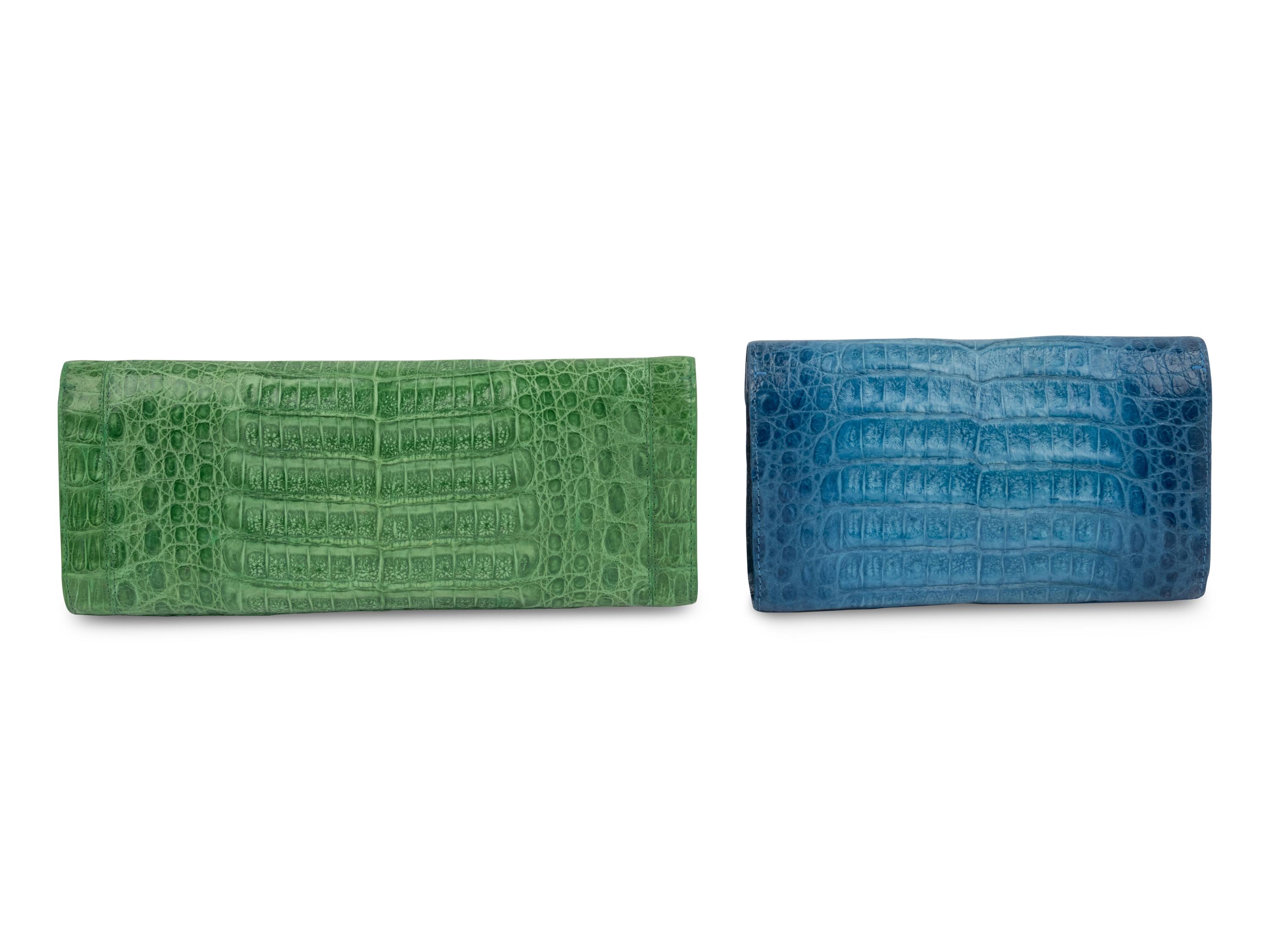 Two Nancy Gonzalez Crocodile Clutches