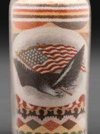 An Andrew Clemens (American, 1857-1894) Eagle Sand Bottle