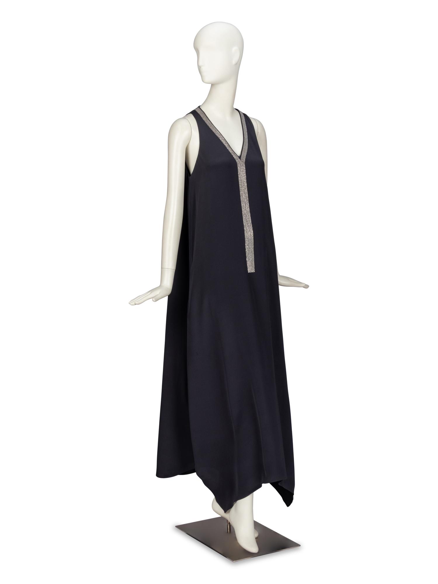 Brunello Cucinelli, Silk Tent Dress with Monili