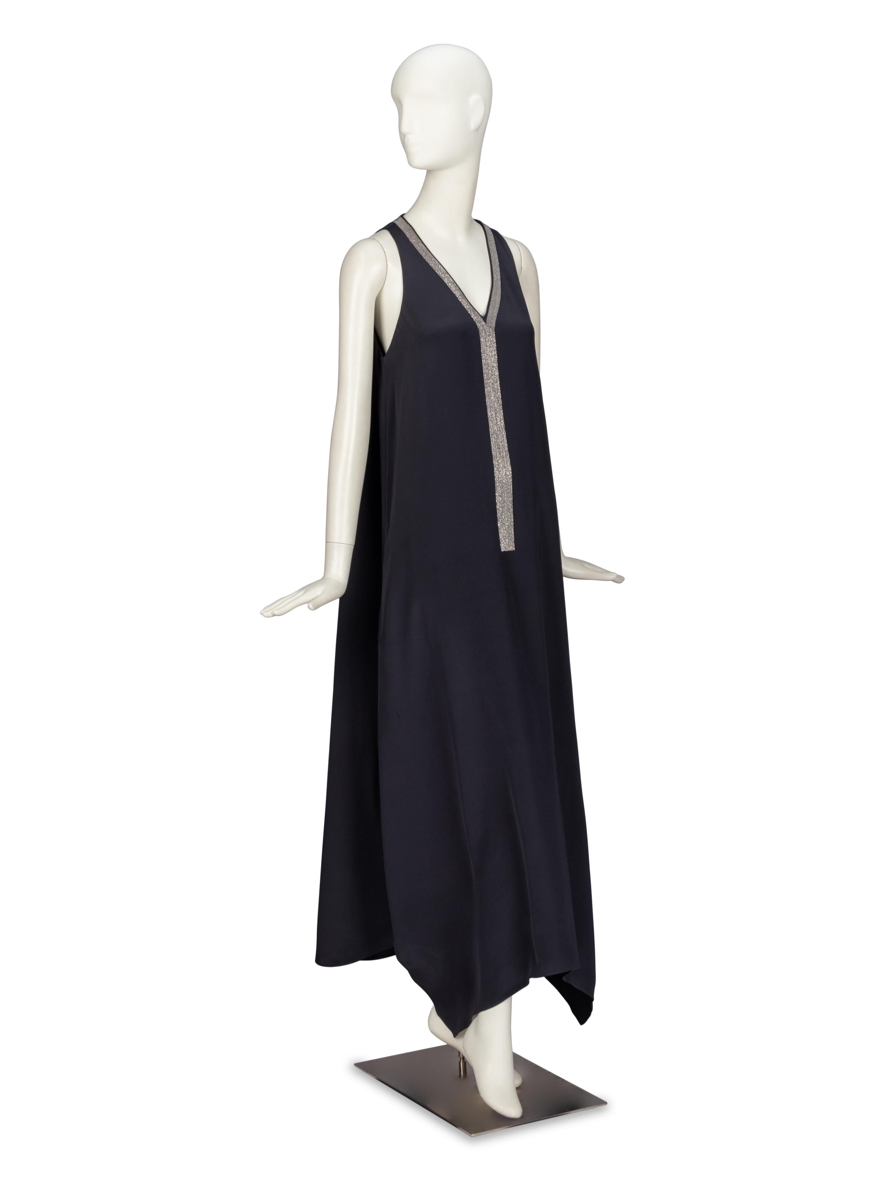 Brunello Cucinelli, Silk Tent Dress with Monili