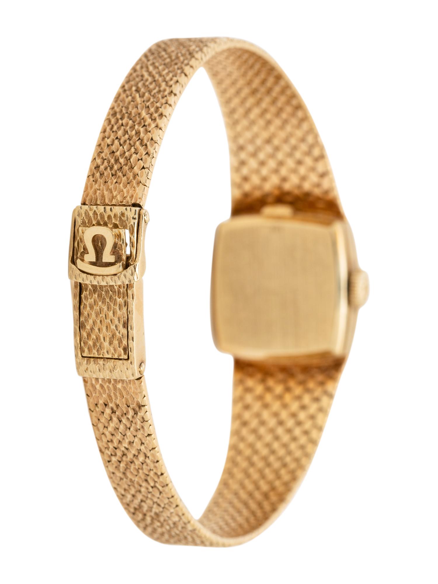 OMEGA, 14K YELLOW GOLD WATCH