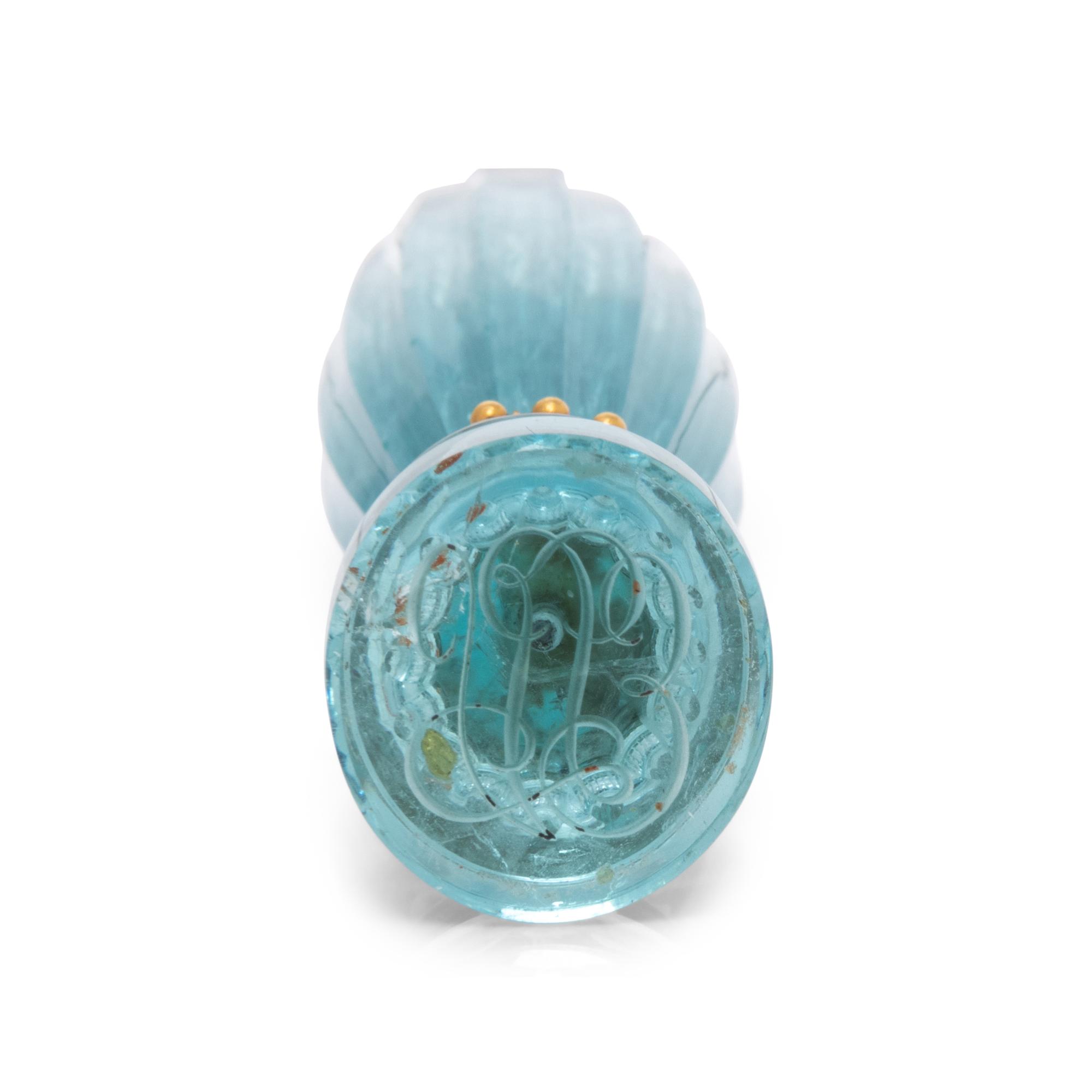 A Gold Mounted Aquamarine Hand-Seal