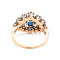 SAPPHIRE AND DIAMOND RING