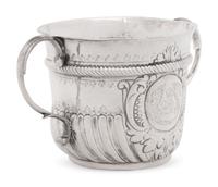 A George I Britannia Silver Caudle Cup