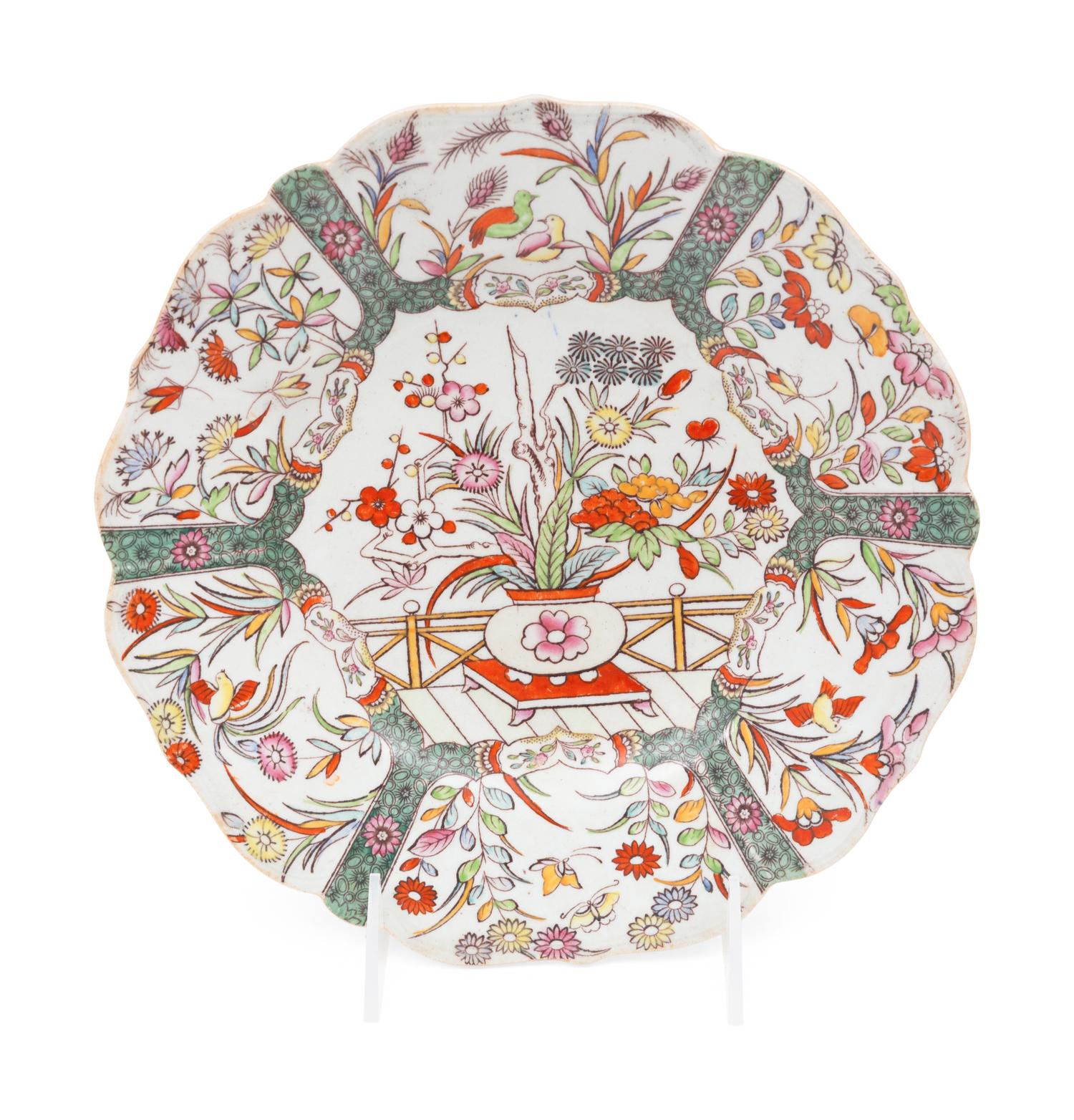 A Group of Eight Masons Ironstone Plates