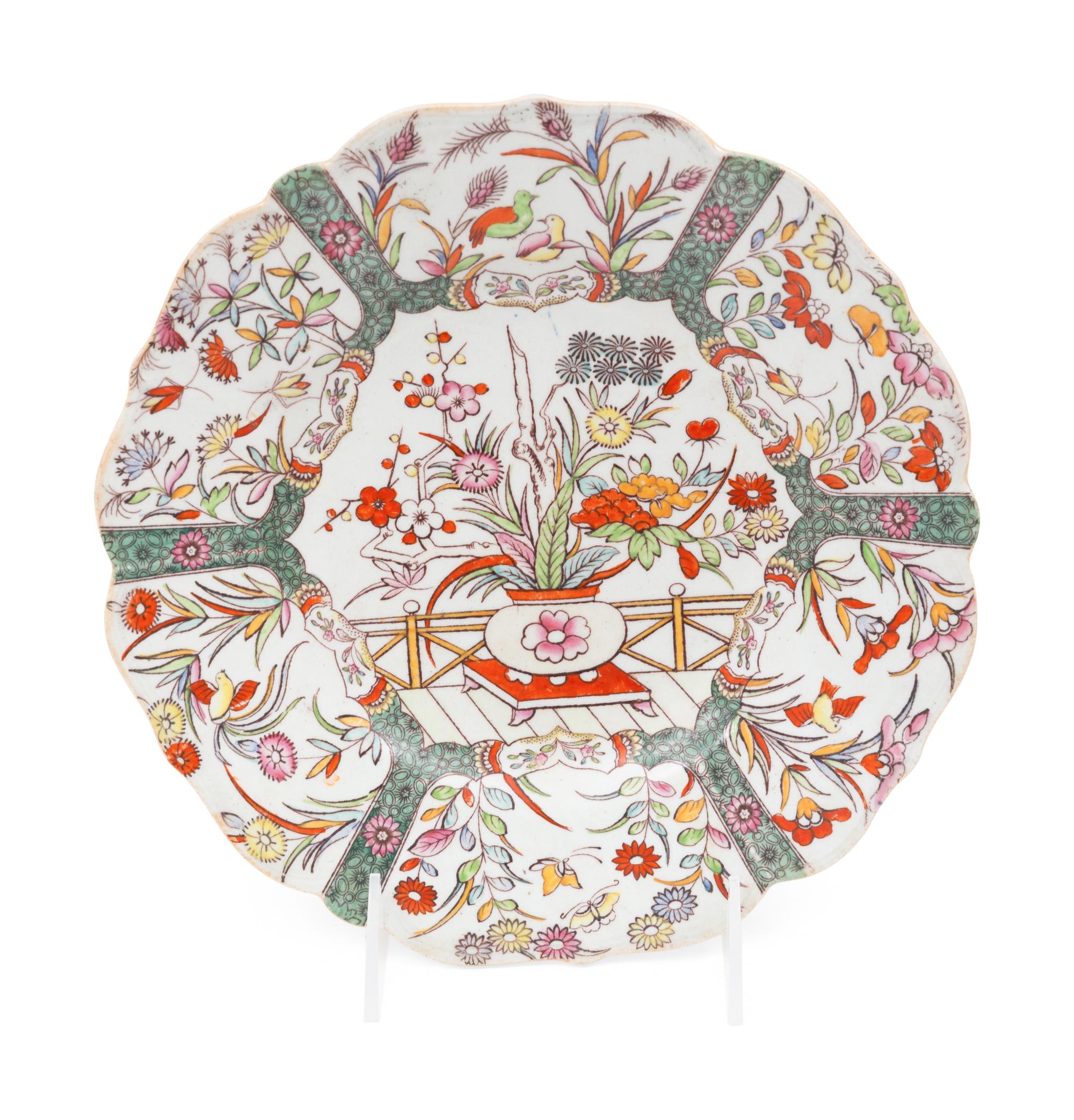 A Group of Eight Masons Ironstone Plates