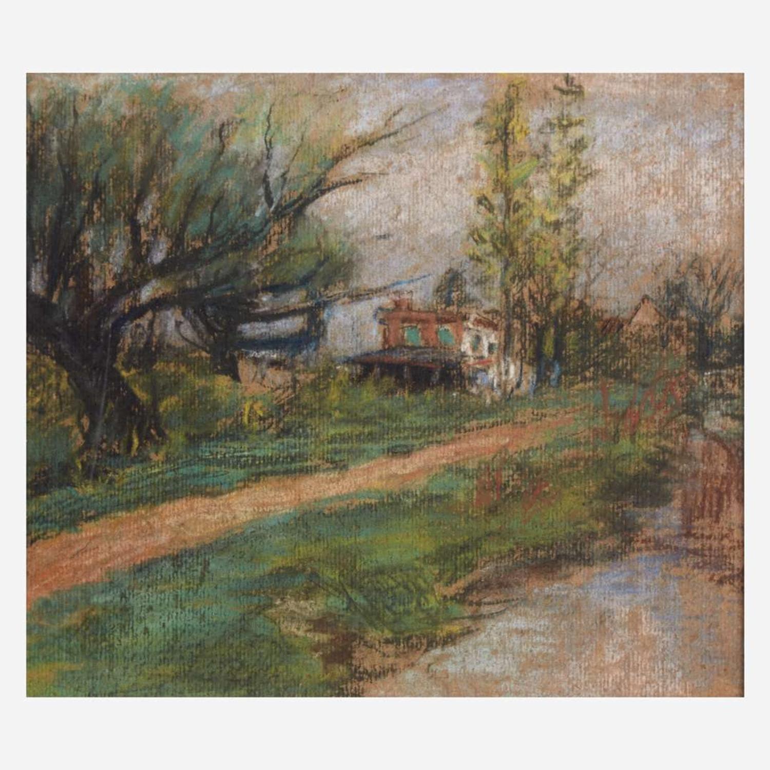 Frederick R. Wagner (American, 1864-1940) Autumn Brook; together with a companion