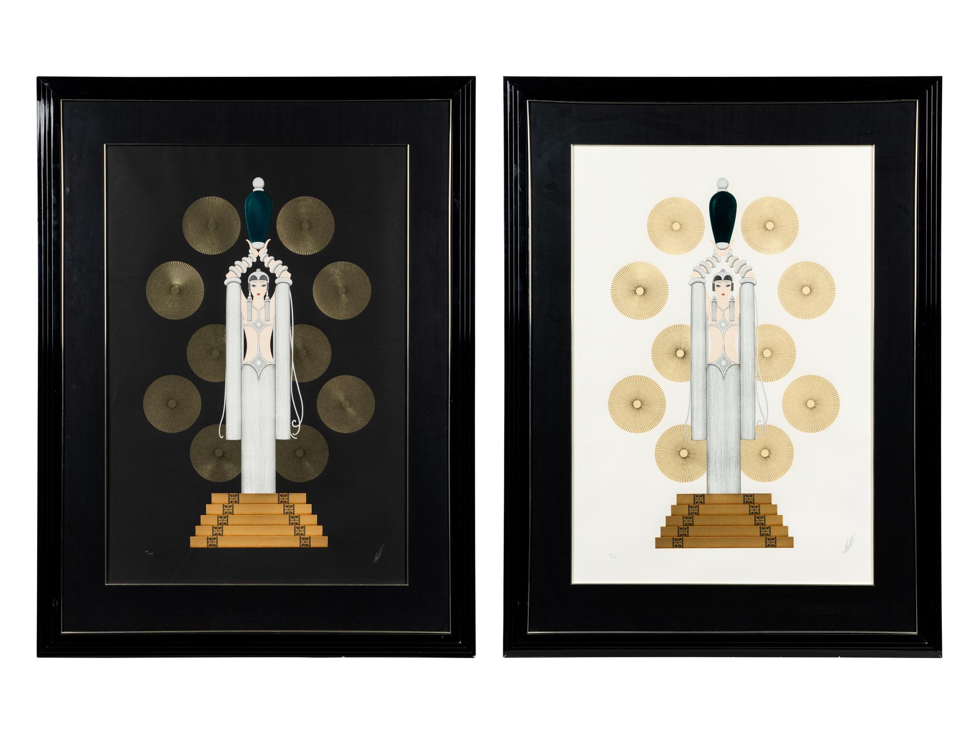 Emerald Vase I (White) and Emerald Vase II (Black) (two works)