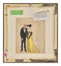 Two Works: The Artist and His Model; with Ballroom Couple (A Double-Sided Work); together with Cabaret , 1905 (2)