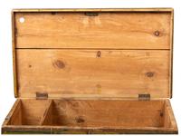 A Yellow and Green Painted Pine Blanket Chest, 19th Century