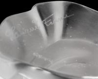 Four Lalique Molded and Frosted Glass Table Articles