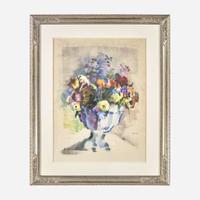 Arthur Beecher Carles (American, 1882-1952) Wildflowers in a Compote Vase I