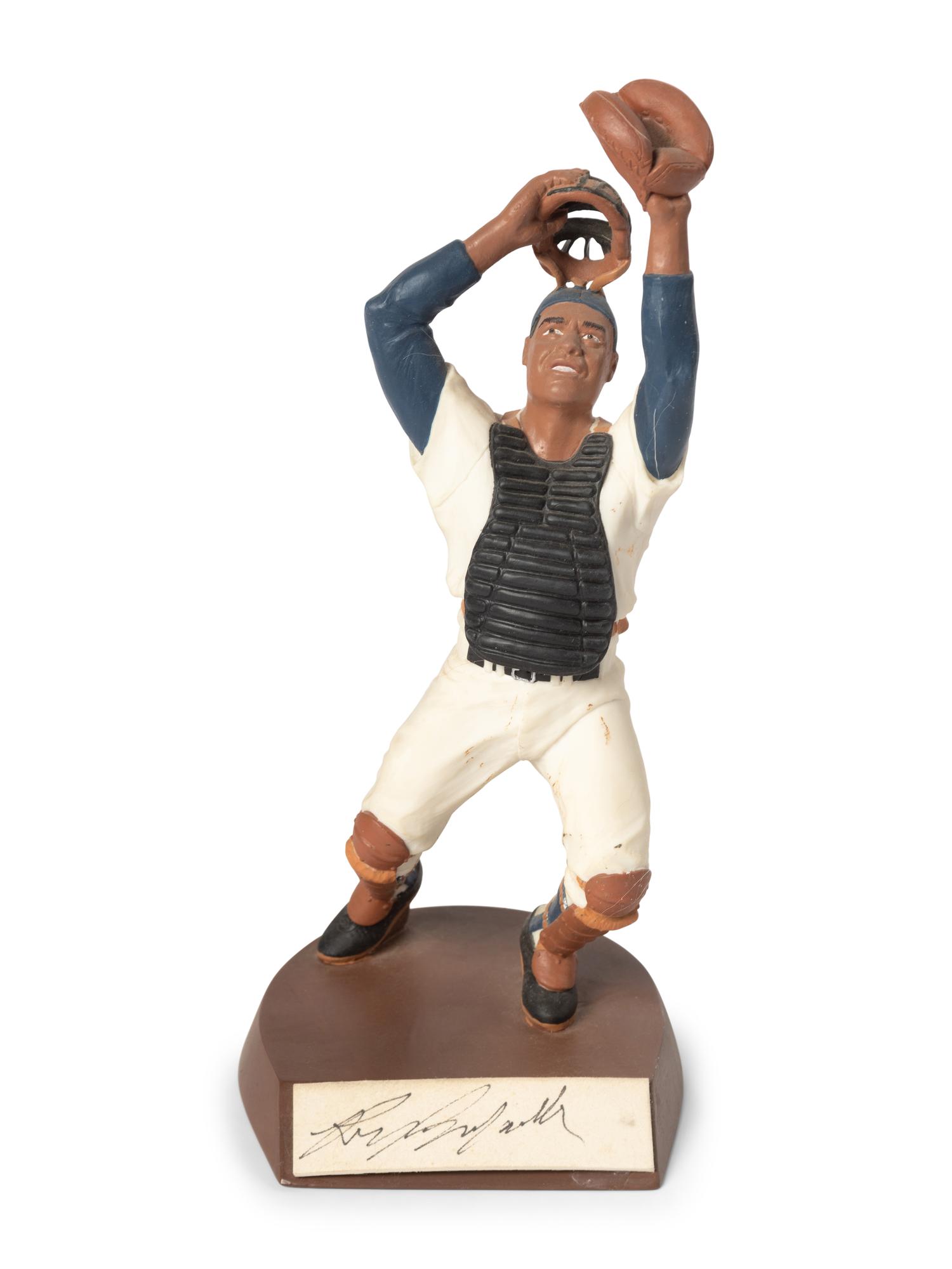 A Roy Campanella Signed Autograph Salvino Figure