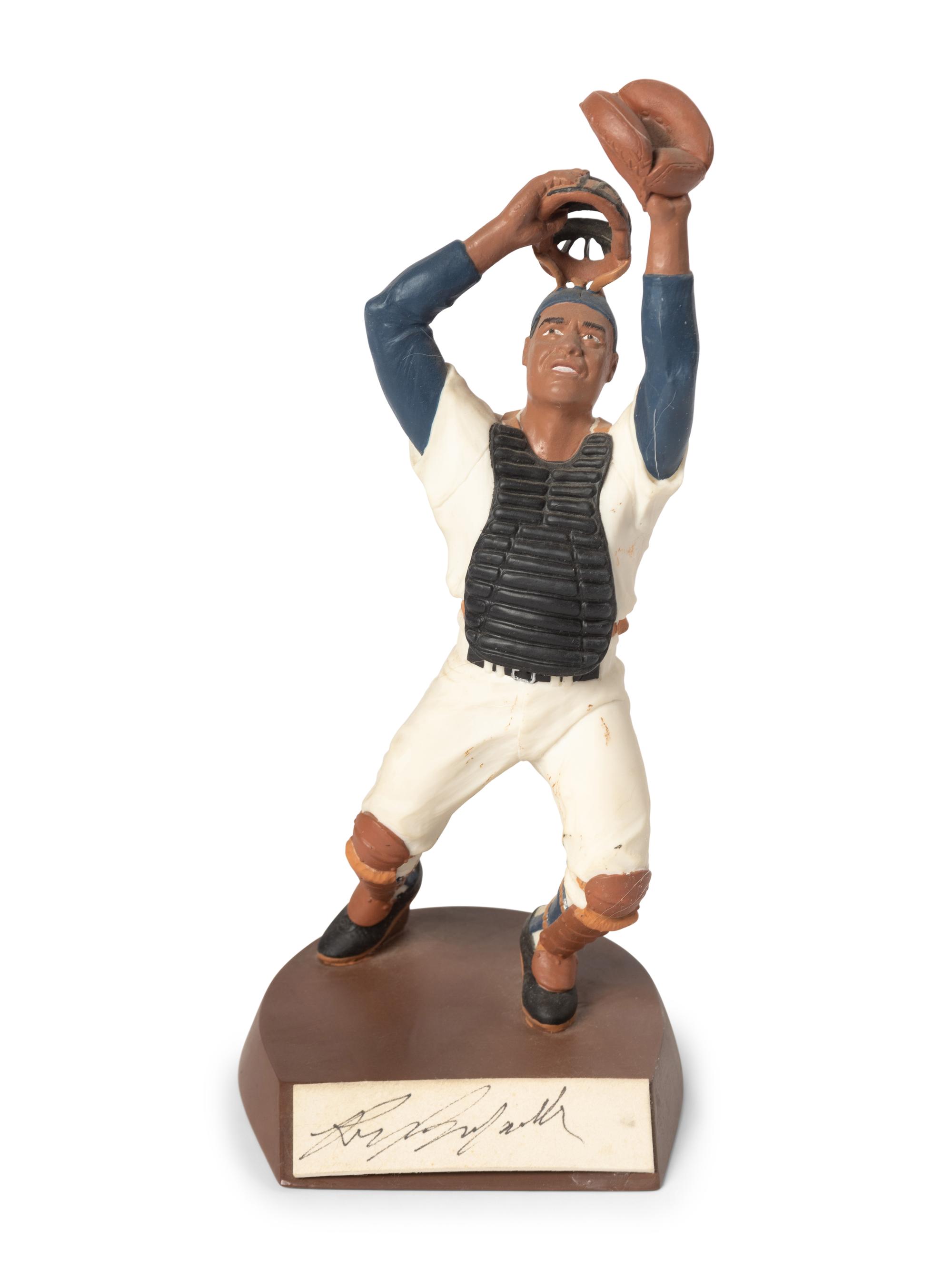 A Roy Campanella Signed Autograph Salvino Figure