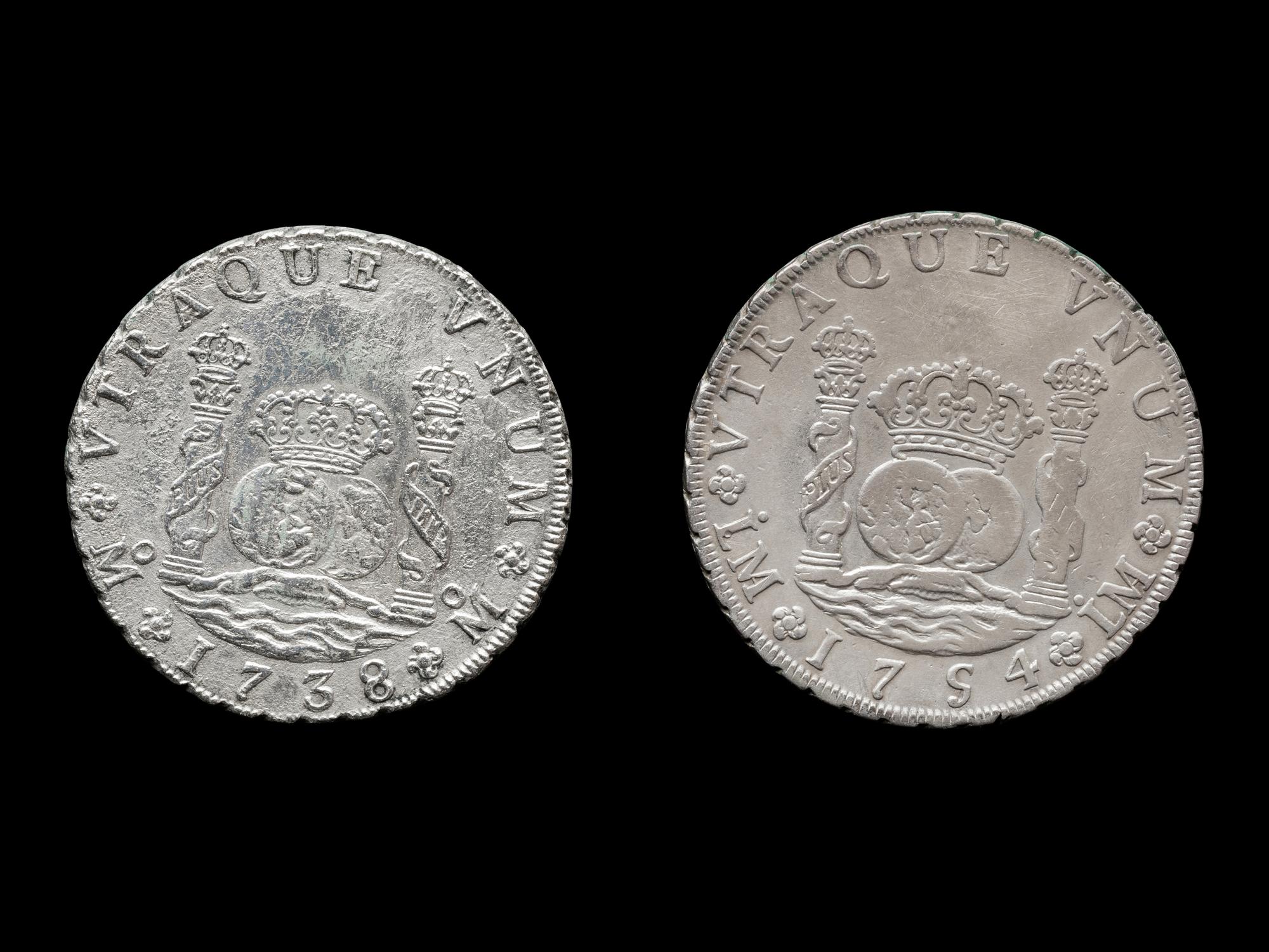 [SPANISH EMPIRE] Two 8-Reales Silver Coins