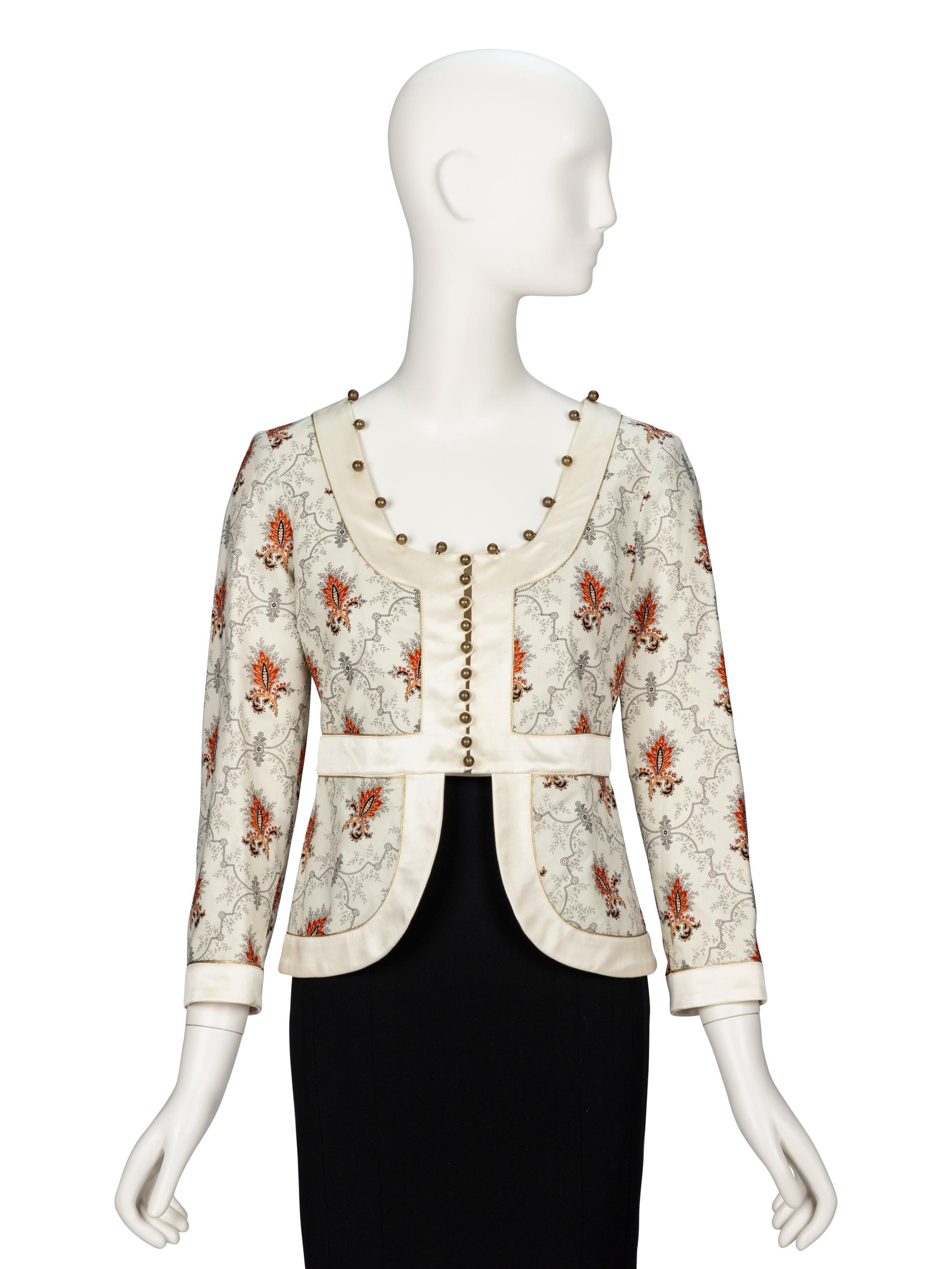 Chloé by Phoebe Philo, Embellished Peplum Jacket