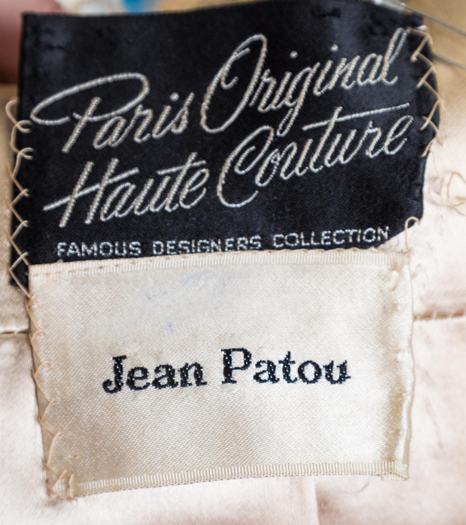 A Jean Patou Brown Tweed Coat, No size.