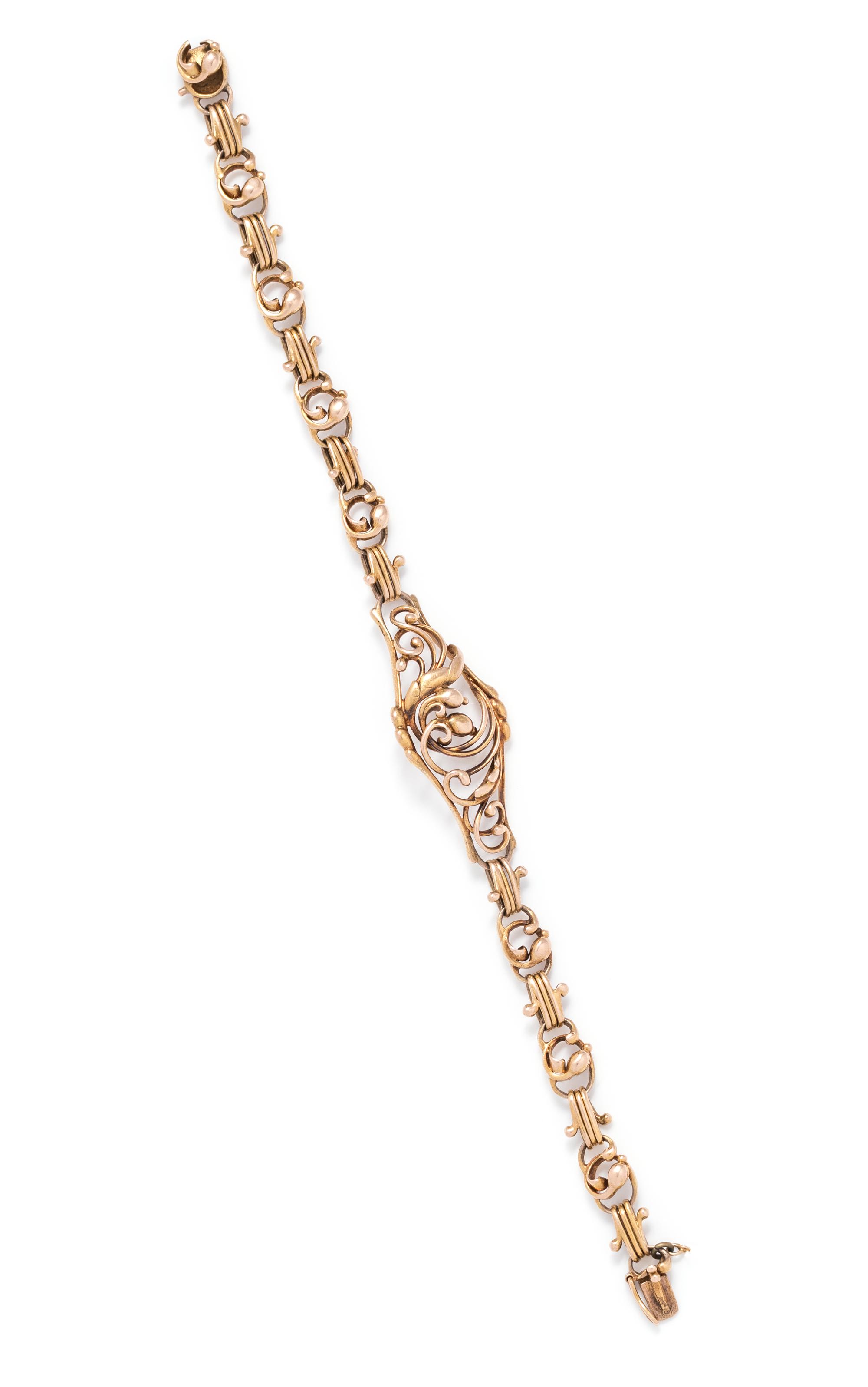 EVALD NIELSEN, BICOLOR GOLD BRACELET