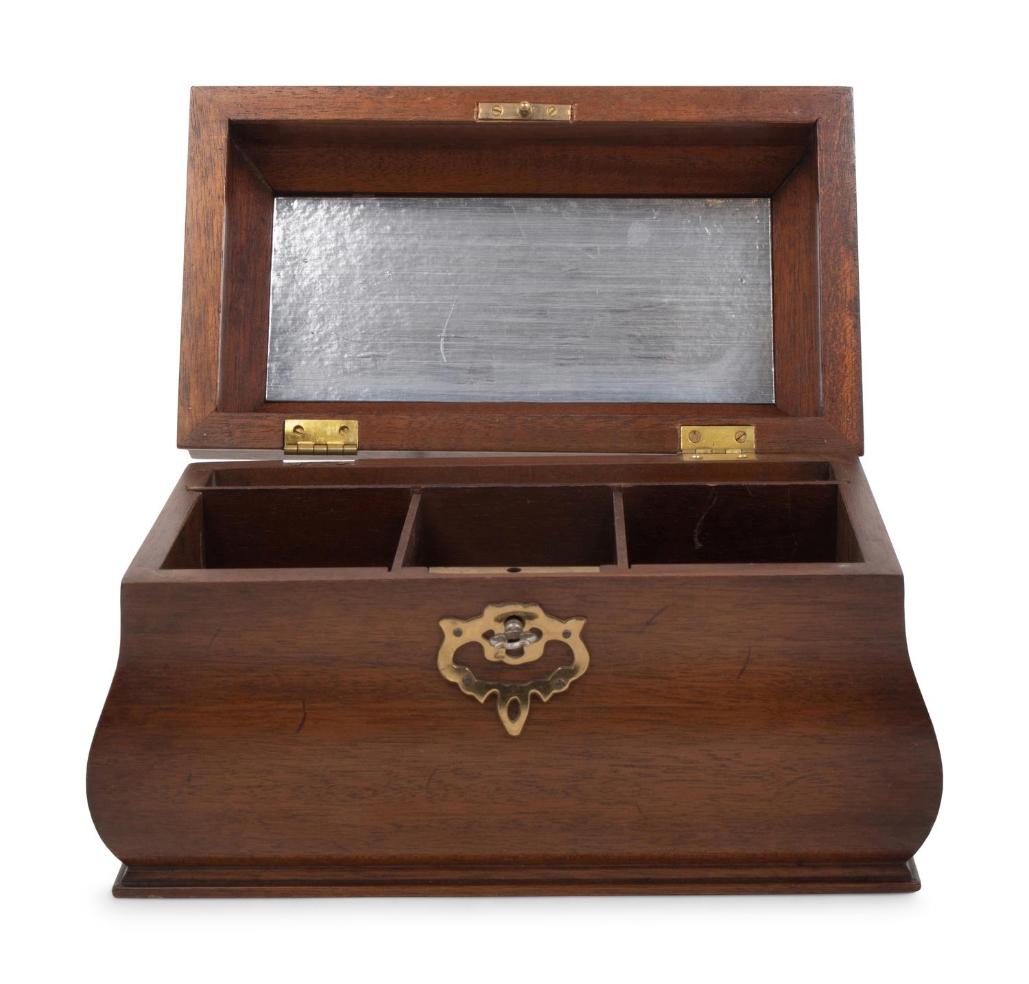 A Georgian Style Mahogany Tea Caddy
