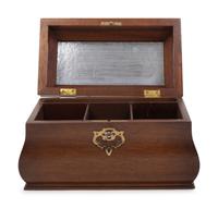 A Georgian Style Mahogany Tea Caddy